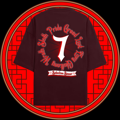 The 7 Deadly Sins Oversized Streetwear T-Shirt
