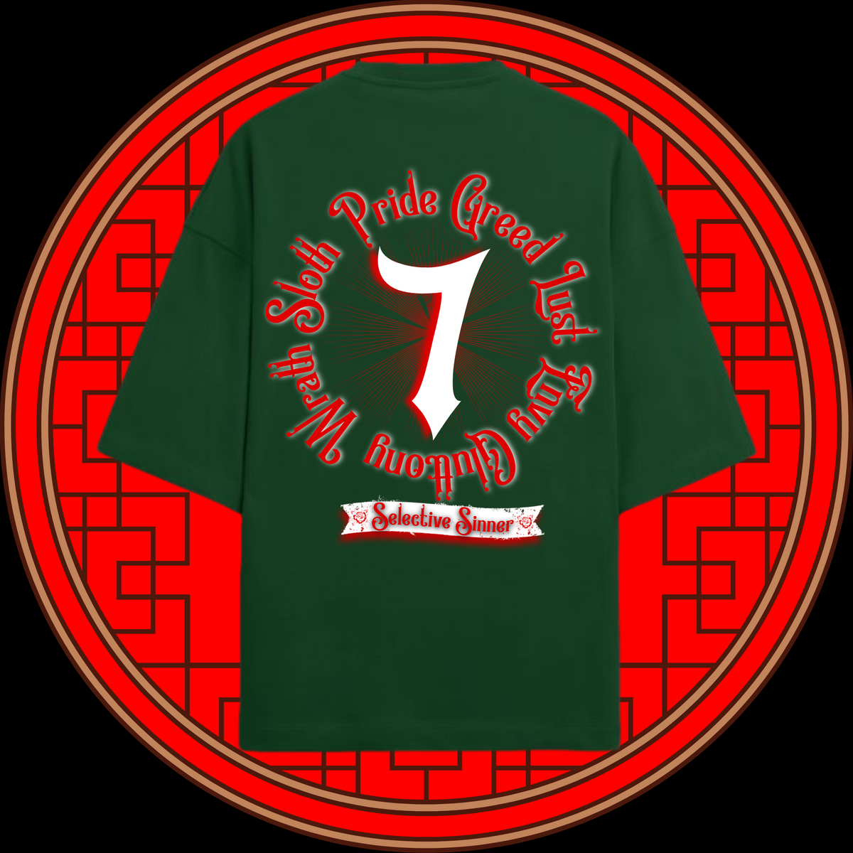 The 7 Deadly Sins Oversized Streetwear T-Shirt