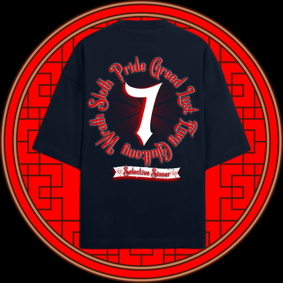 The 7 Deadly Sins Oversized Streetwear T-Shirt