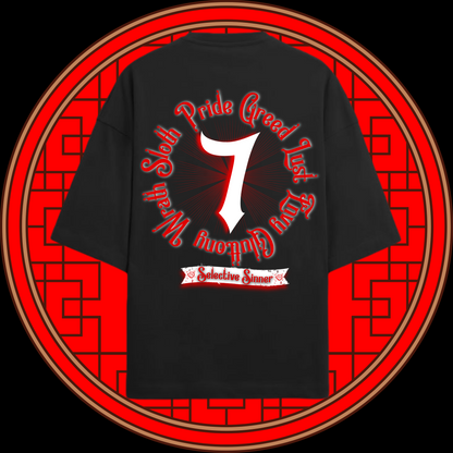 The 7 Deadly Sins Oversized Streetwear T-Shirt