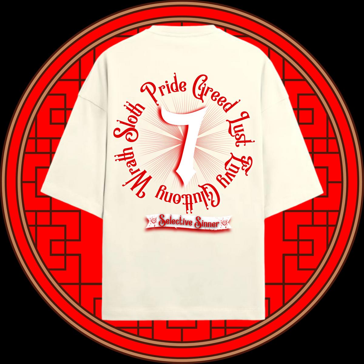 The 7 Deadly Sins Oversized Streetwear T-Shirt